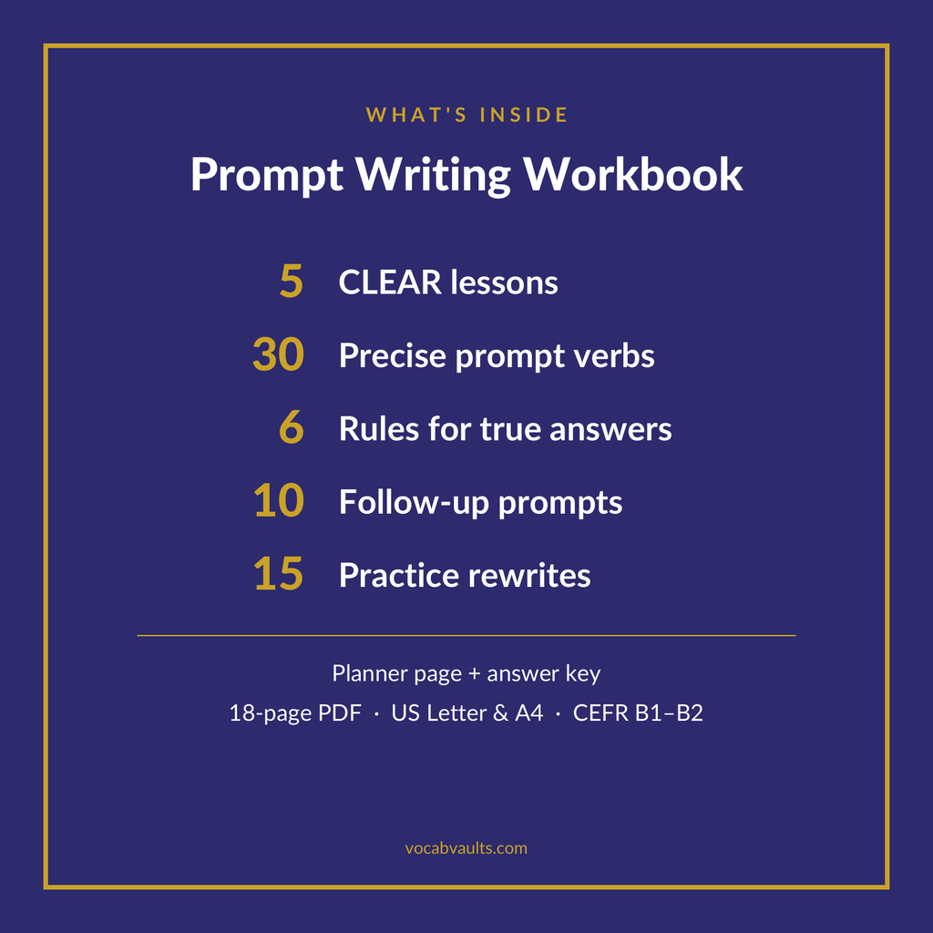 Prompt Writing Workbook — The CLEAR Method for Better, Truer AI Answers